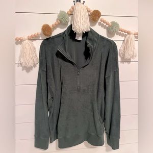Aerie Offline Terry Quarter Zip Sweatshirt